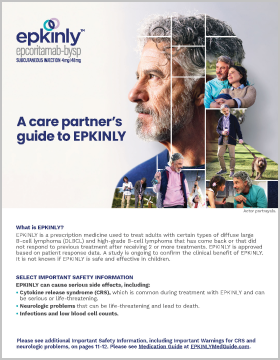 Download the EPKINLY® Care Partner Brochure for DLBCL.